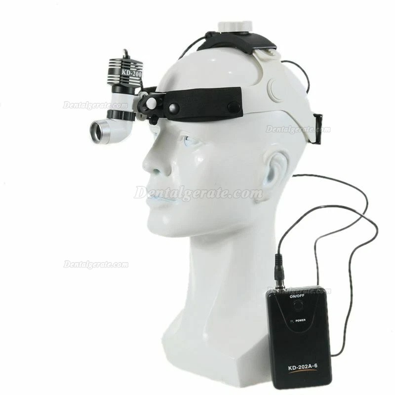 KWS KD-202A-6 Dental Lupenbrille Licht 5W LED 80000lx